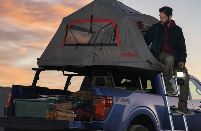 Camping on Ford F-150
